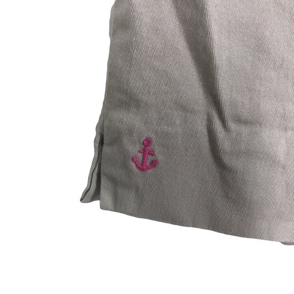 Charter Club Plus Size 18 Nautical Bermuda Shorts w/Pink Anchors Graphic Beige - Picture 6 of 7